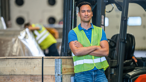 A warehouse worker